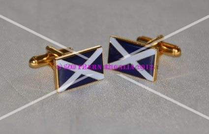 Scotland St. Andrews Cross Rectangular Cufflinks